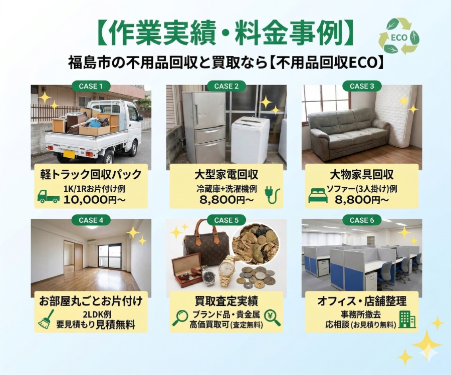 作業実績・料金事例